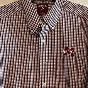 U of Mississippi Antigua button down shirt